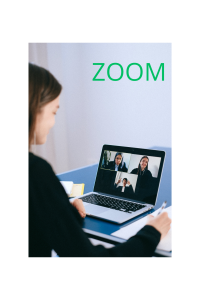 Femme devant ordinateur ZOOM